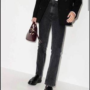 Black totem straight jeans